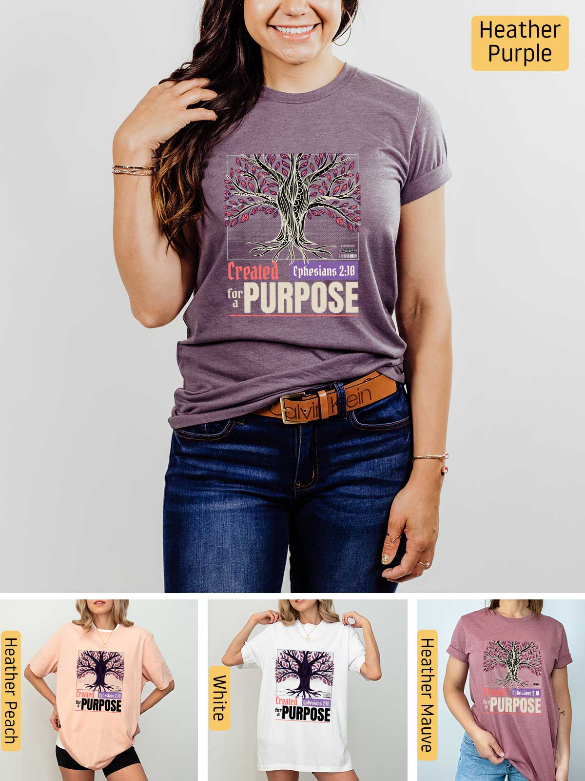 [5]--T-Shirt-(Bella)---Main-5-(H-Purple)