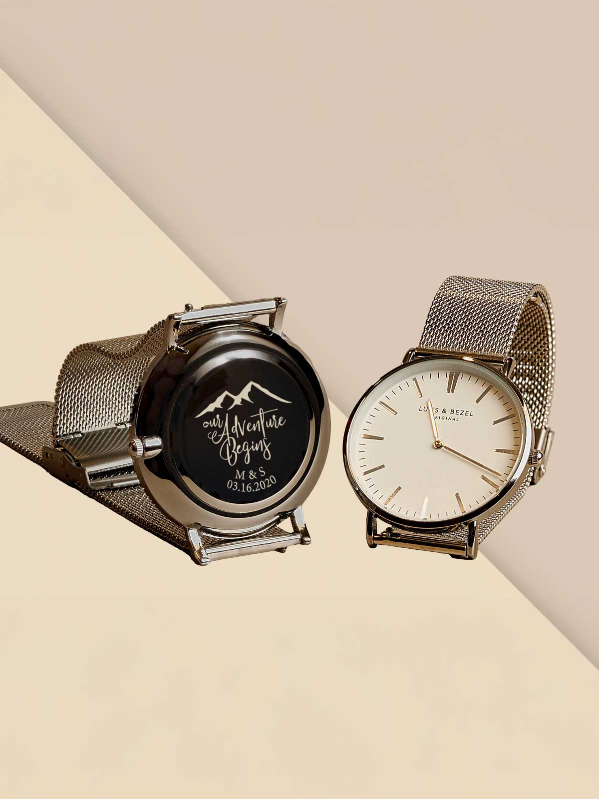 a couple of watches sitting on top of each other