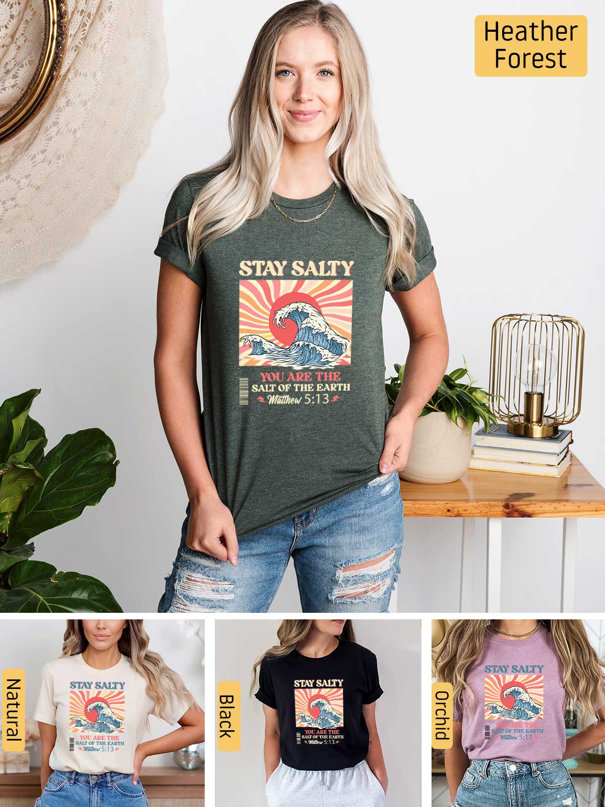 [6]--T-Shirt-(Bella)---Main6-(H-Forest-Green)