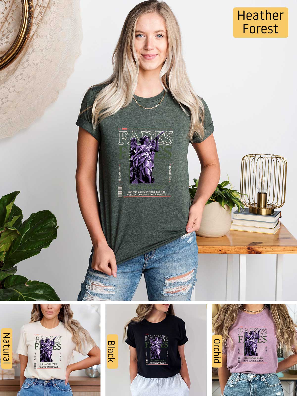 [6]--T-Shirt-(Bella)---Main6-(H-Forest-Green)