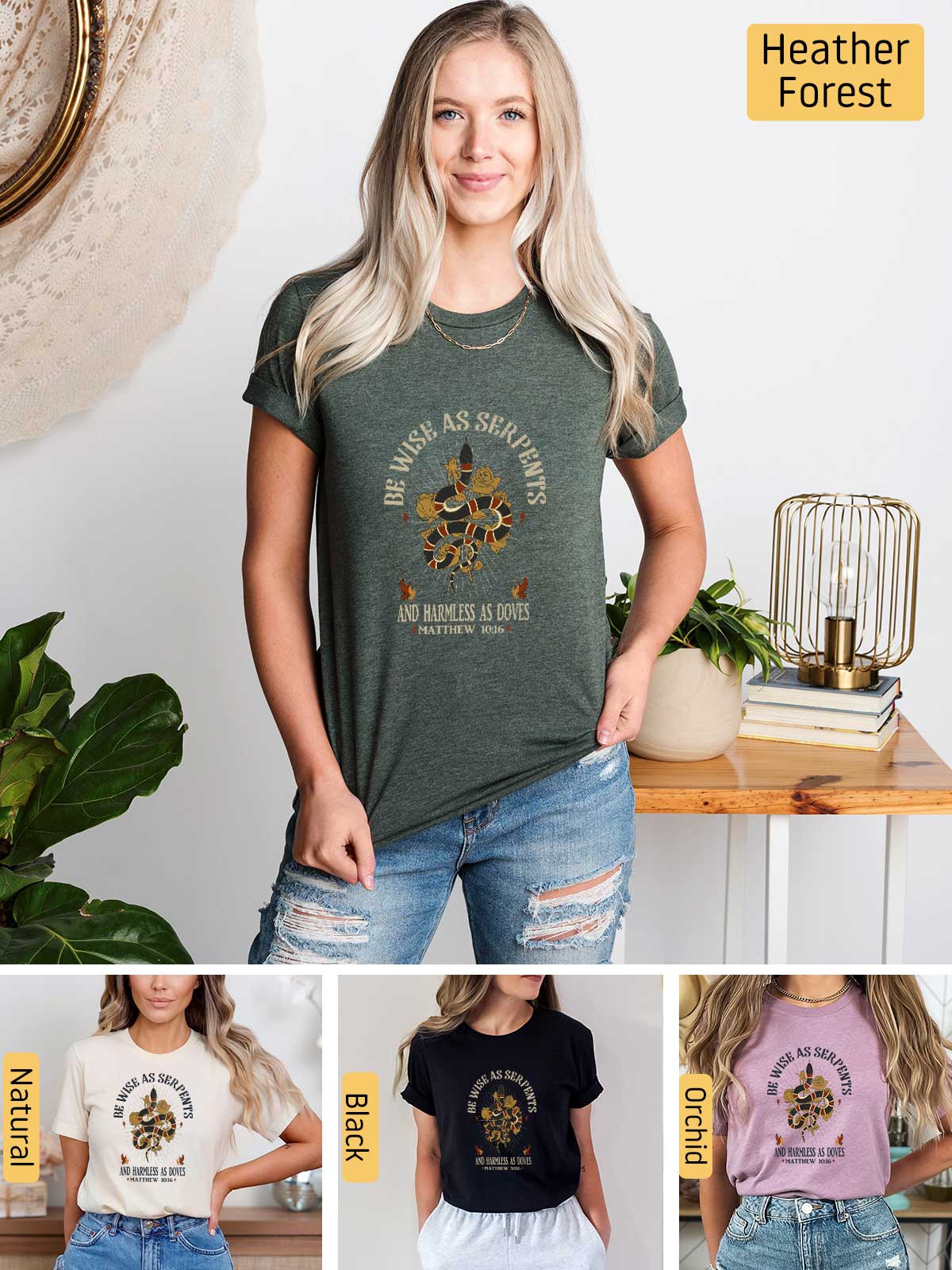 [6]--T-Shirt-(Bella)---Main6-(H-Forest-Green)