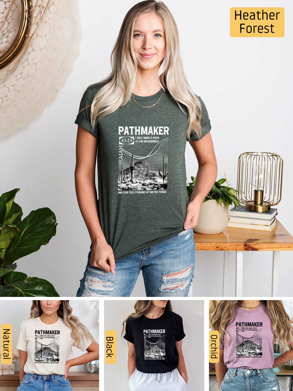 [6]--T-Shirt-(Bella)---Main6-(H-Forest-Green)