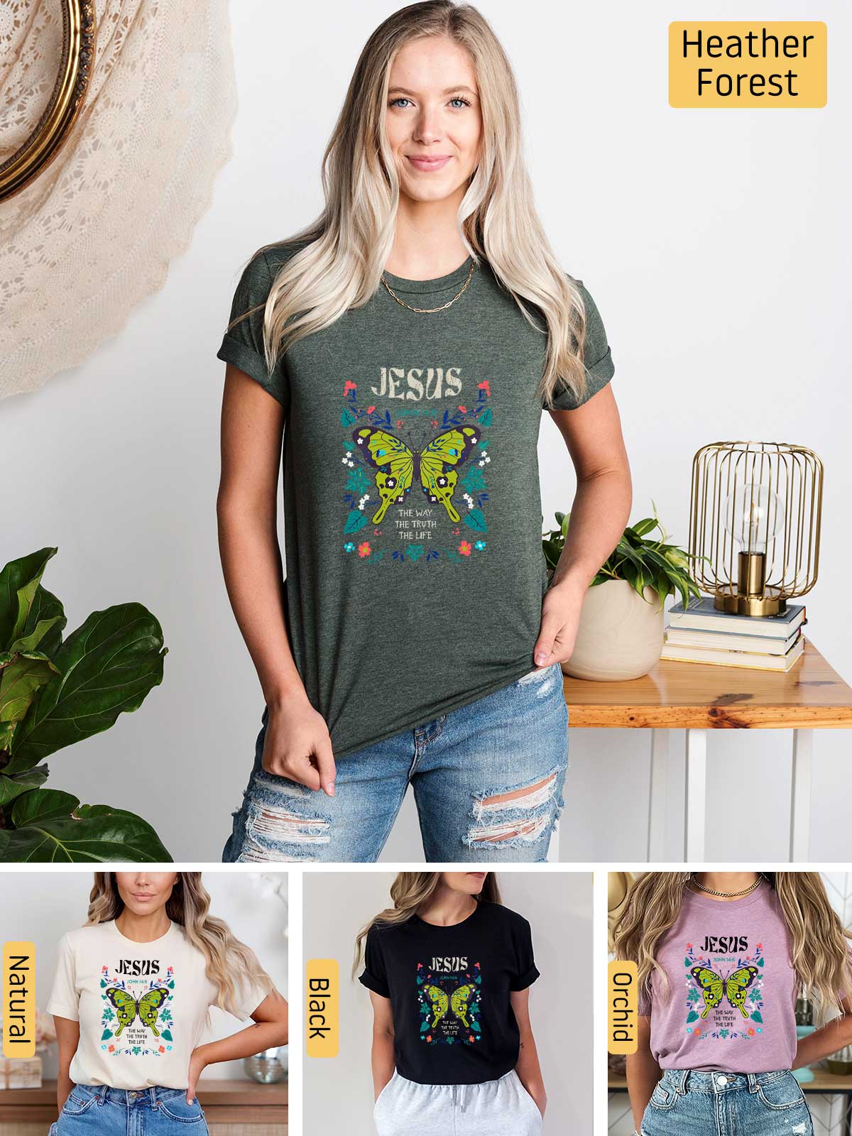 [6]--T-Shirt-(Bella)---Main6-(H-Forest-Green)