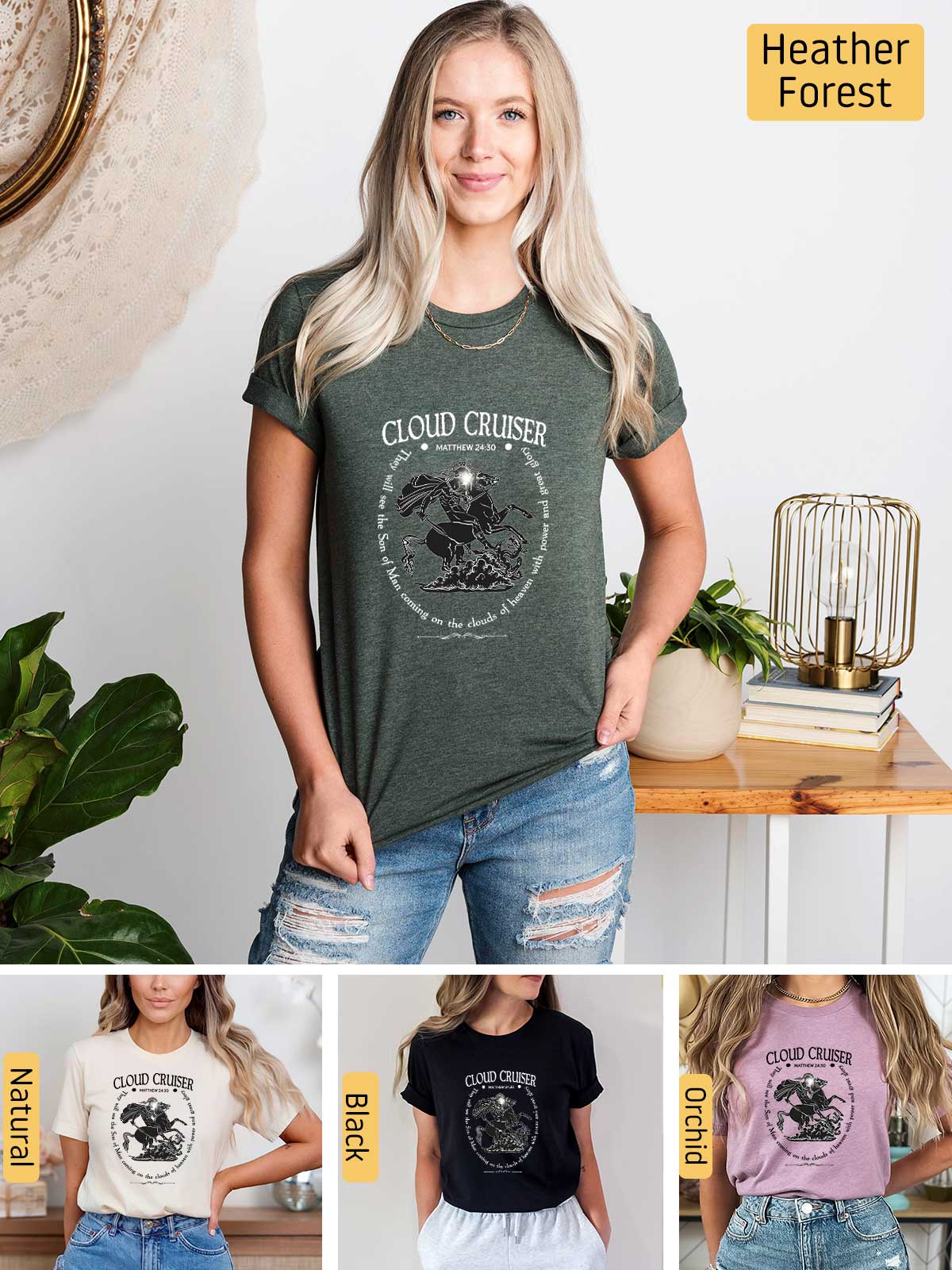 [6]--T-Shirt-(Bella)---Main6-(H-Forest-Green)