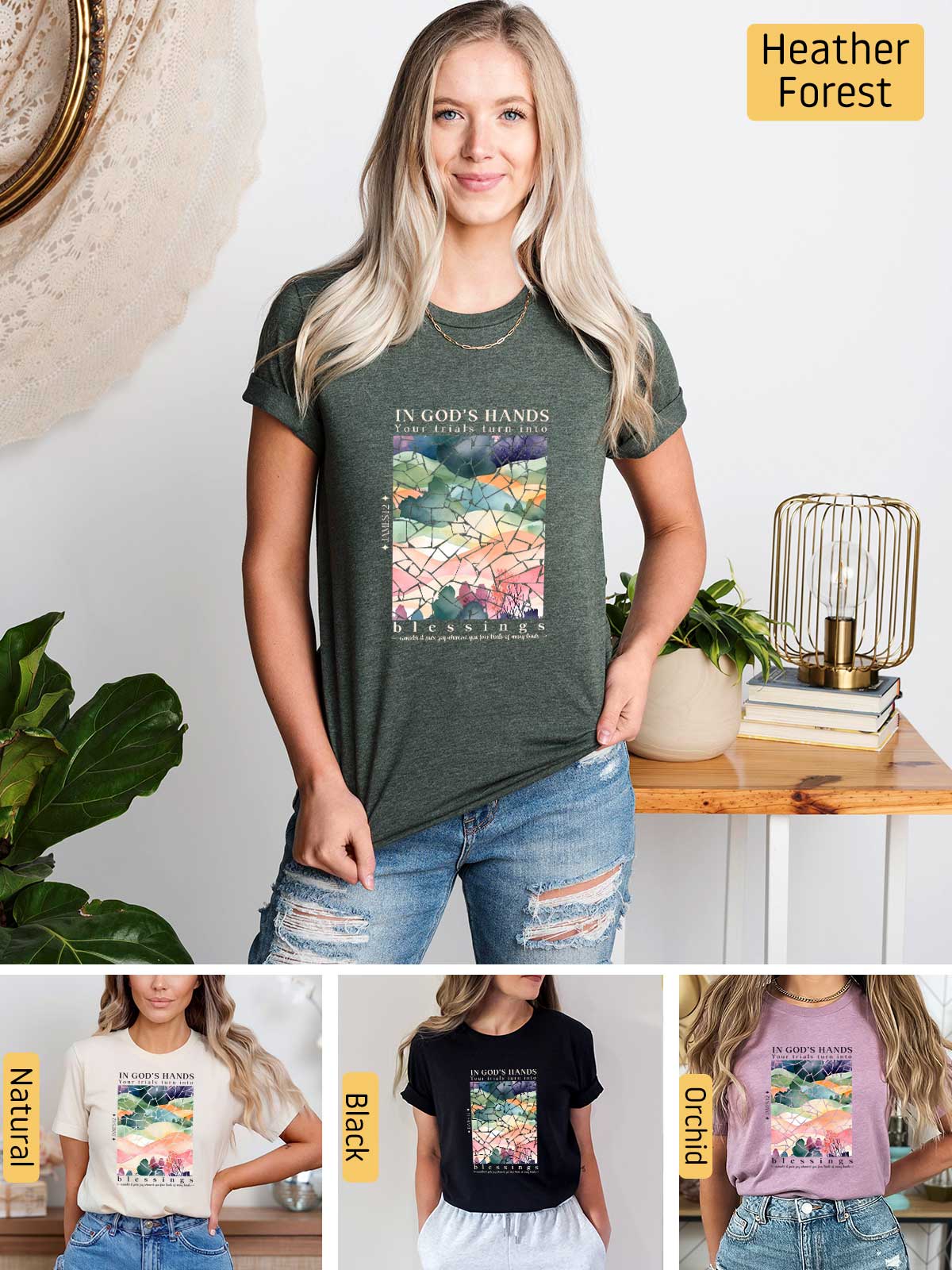 [6]--T-Shirt-(Bella)---Main6-(H-Forest-Green)