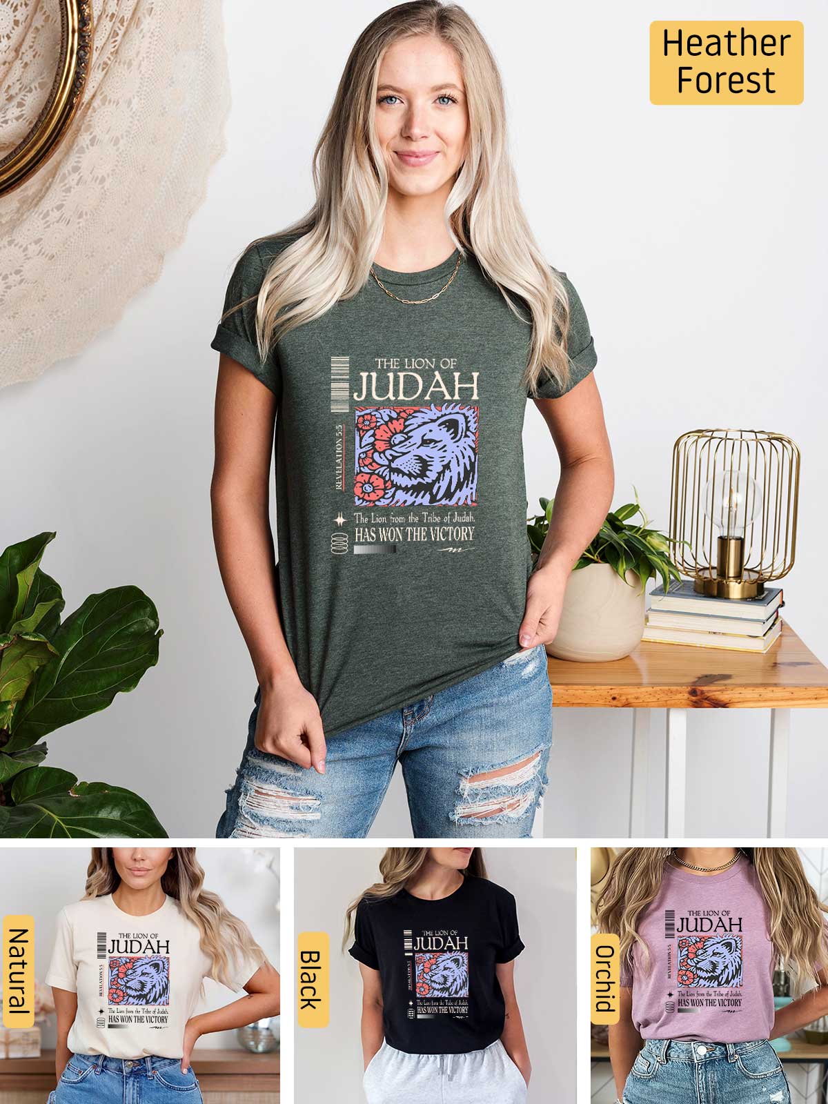 [6]--T-Shirt-(Bella)---Main6-(H-Forest-Green)