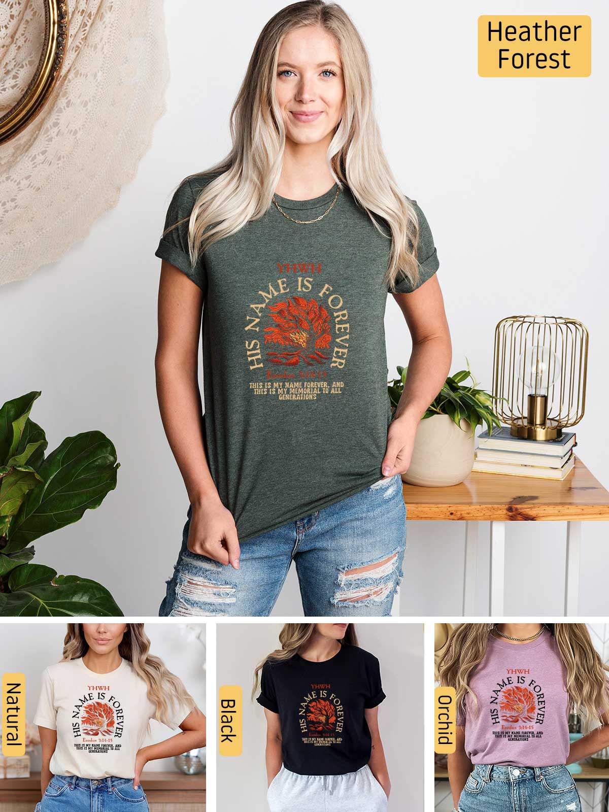 [6]--T-Shirt-(Bella)---Main6-(H-Forest-Green)