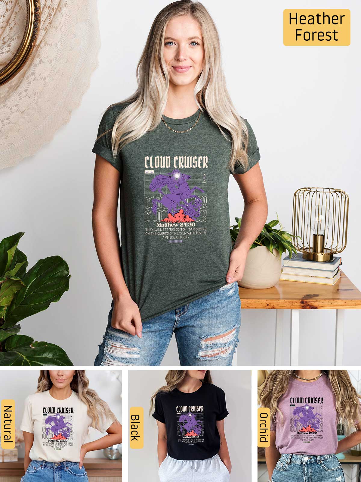 [6]--T-Shirt-(Bella)---Main6-(H-Forest-Green)