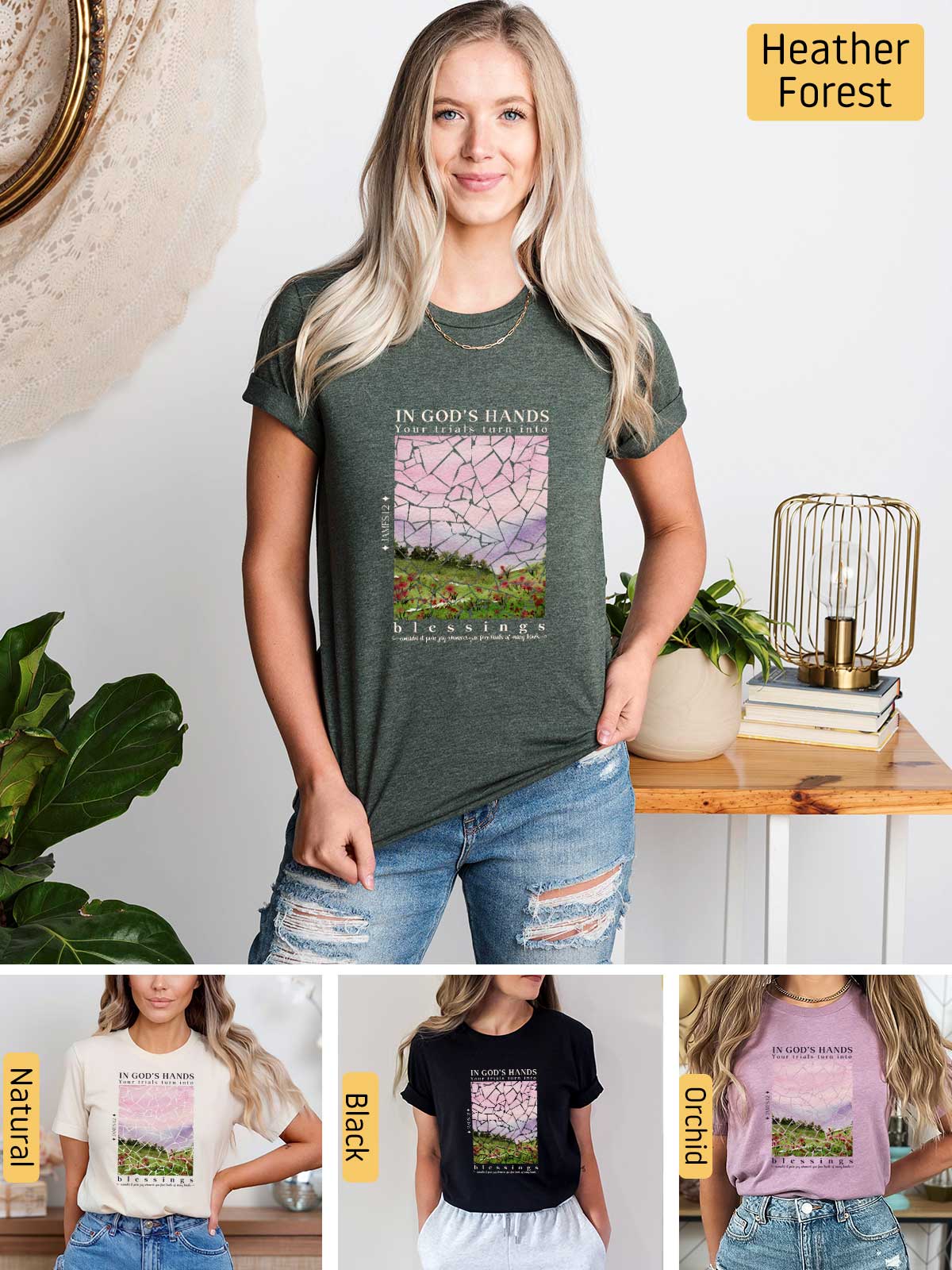 [6]--T-Shirt-(Bella)---Main6-(H-Forest-Green)