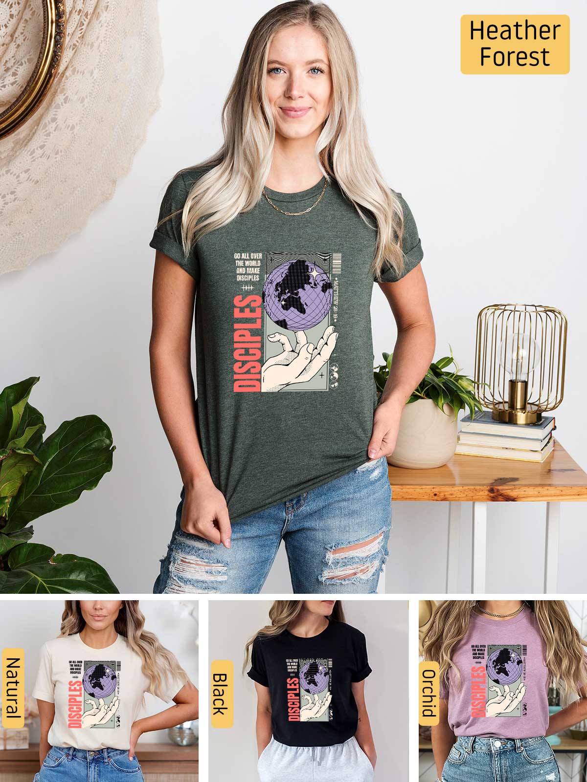 [6]--T-Shirt-(Bella)---Main6-(H-Forest-Green)