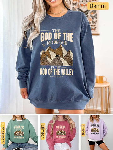 God of the Mountain - 1 Kings 20:28 - Medium-heavyweight, Unisex Sweatshirt