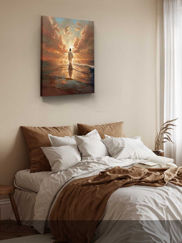 Jesus Walks on Water – Sunset Glow