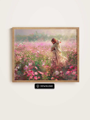 The Good Shepherd – Pink Flowers