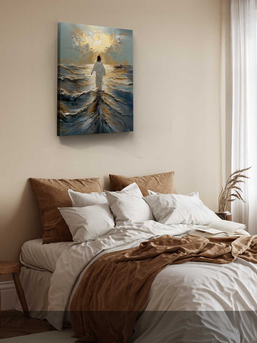 Jesus Walks on Water – Impasto Waves