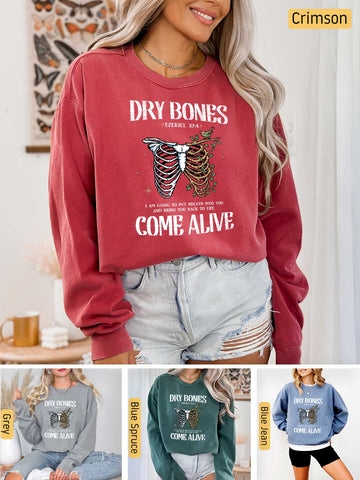 Dry Bones Come Alive -  Ezekiel 37:4 - Medium-heavyweight, Unisex Sweatshirt