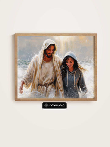 Jesus & Young Girl – Guiding Path