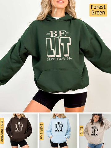 Be the Light - Matthew 5:14 - Medium-heavyweight, Unisex Hoodie