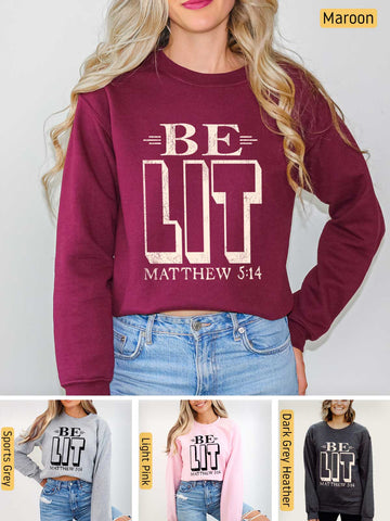 Be the Light - Matthew 5:14 - Medium-heavyweight, Unisex Sweatshirt