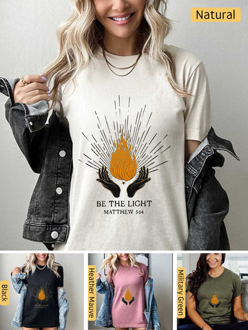 Be the Light - Matthew 5:14 - Lightweight, Unisex T-Shirt