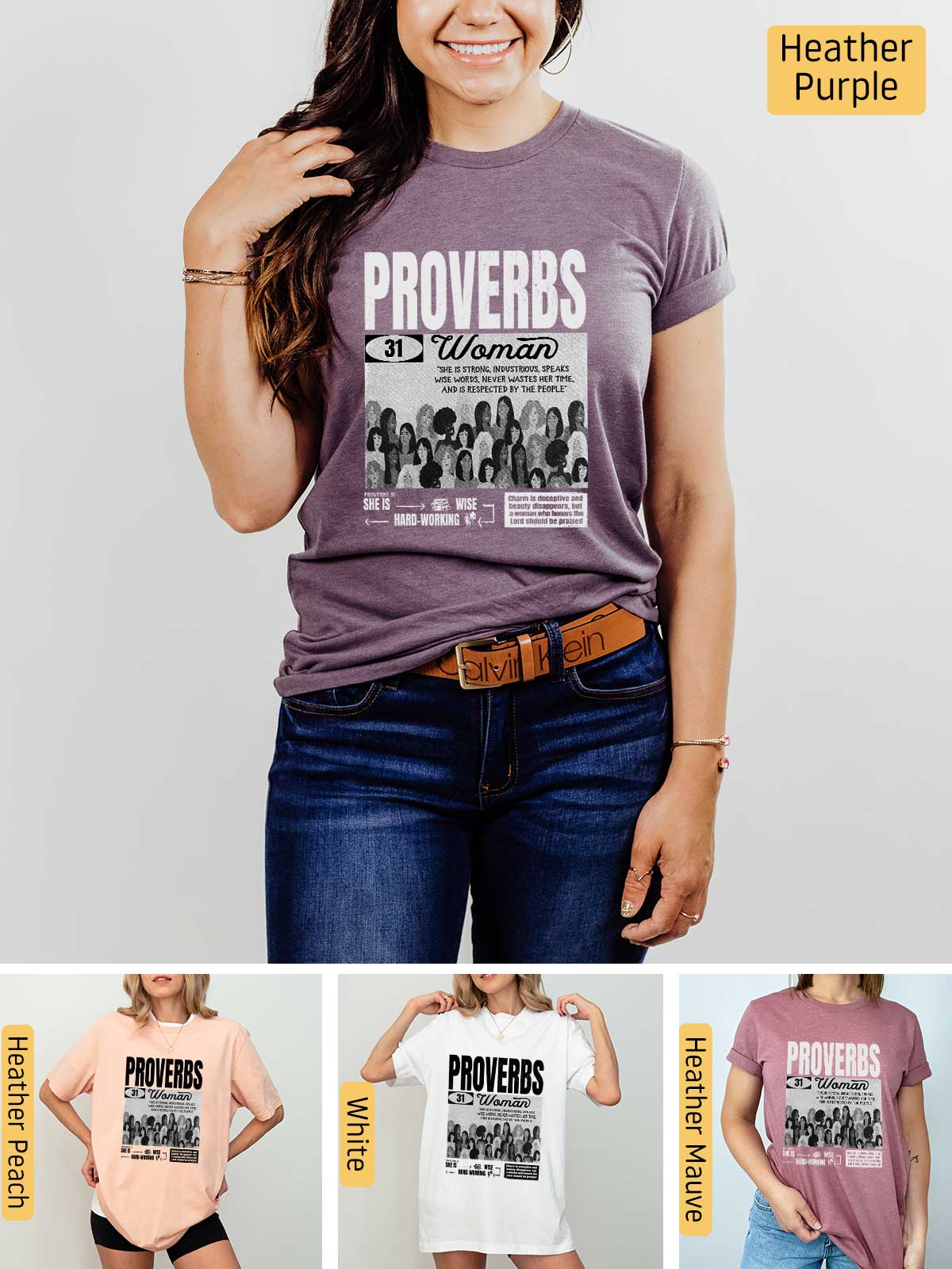 a woman wearing a t - shirt with the words provers on it