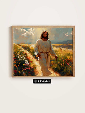 Jesus Walking in Radiance