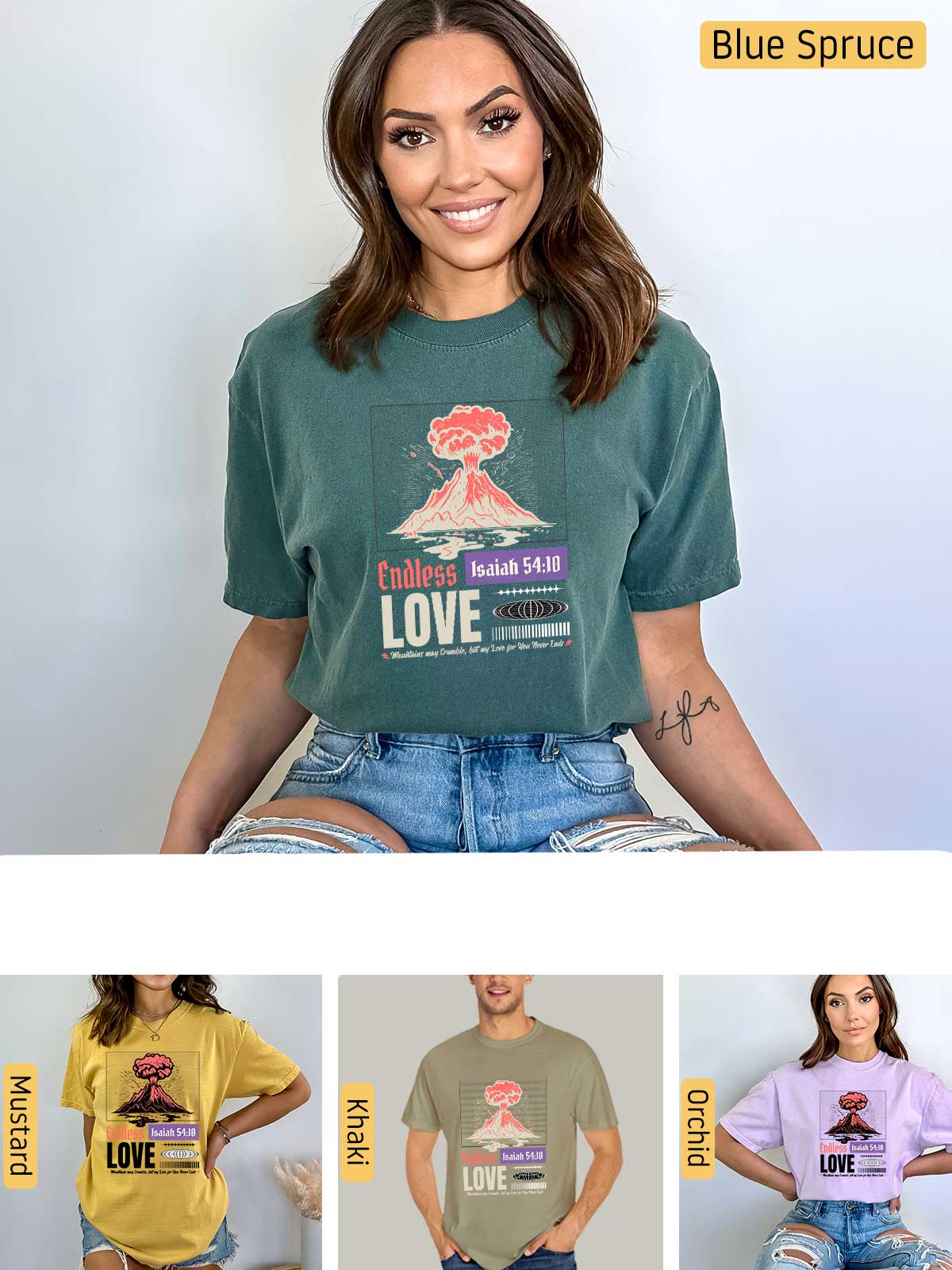 a woman wearing a t - shirt with the words love on it