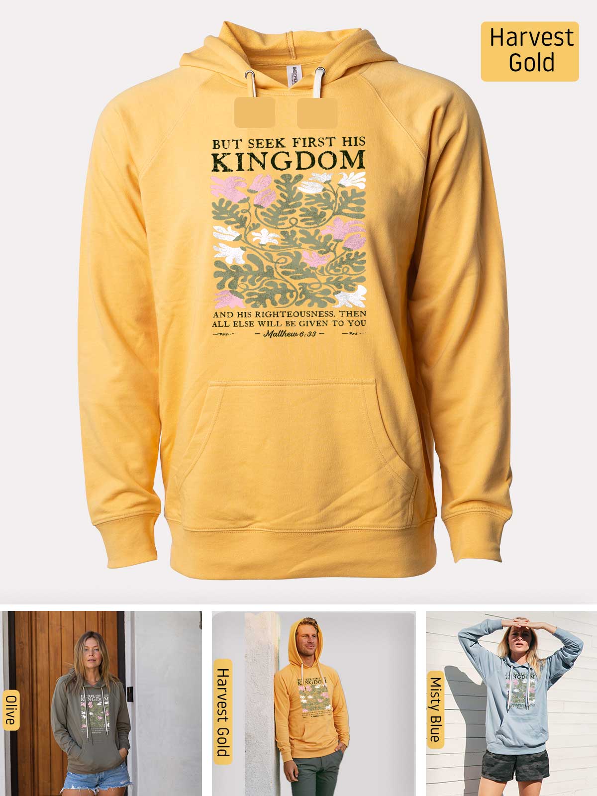 a yellow hoodie with a picture of a dragon on it