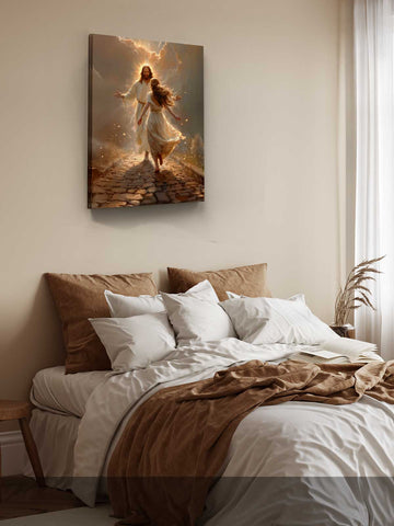 Jesus & Running Young Woman – Shepherd’s Reach