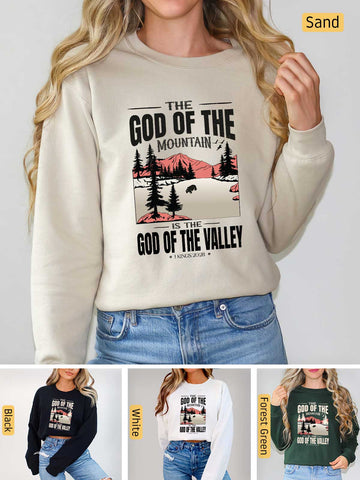 God of the Mountain - 1 Kings 20:28 - Medium-heavyweight, Unisex Sweatshirt