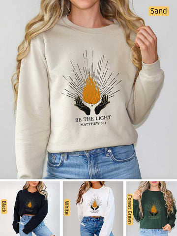 Be the Light - Matthew 5:14 - Medium-heavyweight, Unisex Sweatshirt