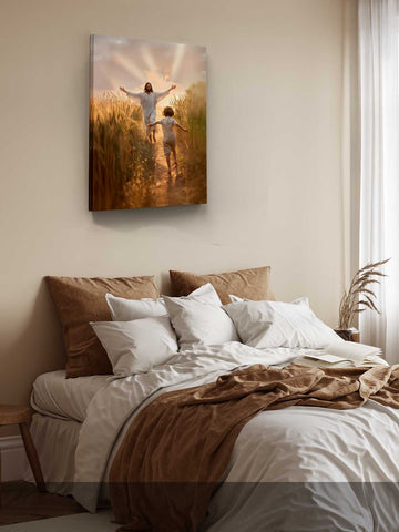 Jesus & Running Boy – Found by Shepherd