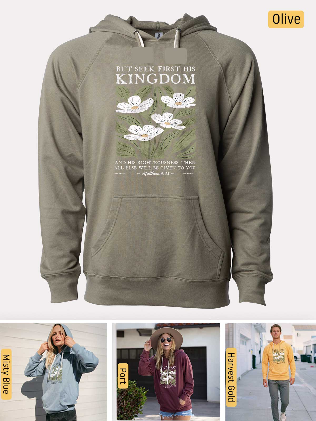 a hoodie with a picture of a woman wearing a hat and sunglasses