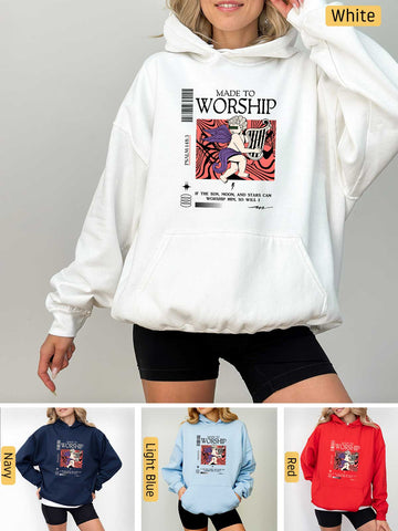 Made to Worship - Psalm 148:3 - Medium-heavyweight, Unisex Hoodie