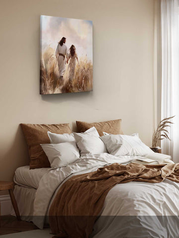 Jesus & Young Woman – Walking Together